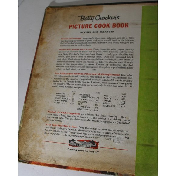 Vintage Betty Crocker Picture Cook Book ~~ 5 Ring Hardcover Binder ~ 1958 - Picture 6 of 7